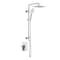 Kibi Cube Pressure Balanced 2-Function Shower Column with Rough In Valve - Brushed Nickel KSC404BN - alternate 1